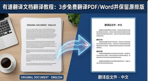 有道翻译文档翻译怎么用？3步免费翻译PDF/Word并完美保留排版