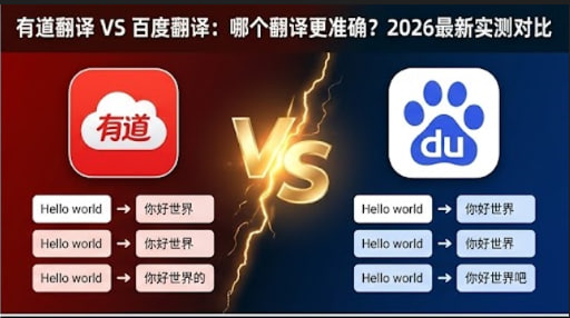 有道翻译和百度翻译哪个更准确？2026年多场景翻译实测对比