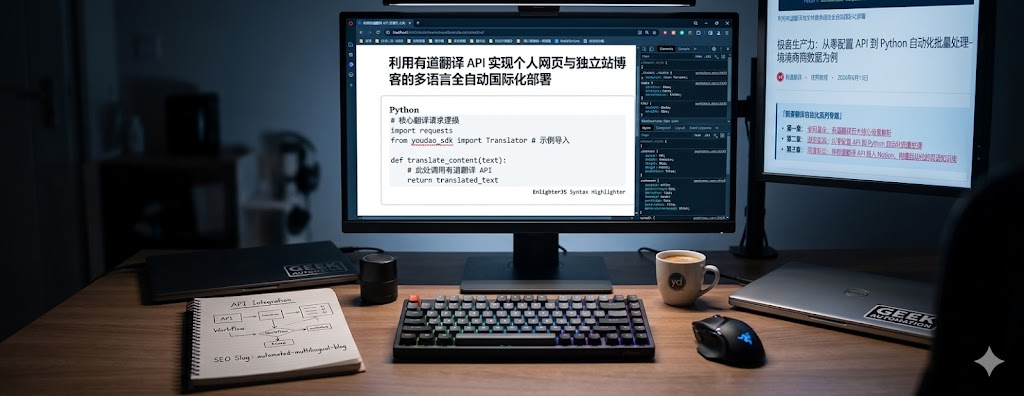 利用有道翻译 API 实现个人网页与独立站博客的多语言全自动国际化部署